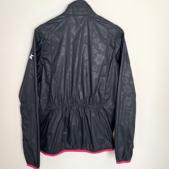 Windbreaker – Charcoal Gray with Pink Trim - Picture 3 of 15
